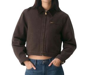 Quilted Lining Men Vintage Working Jacket Custom <b>Heavy</b> <b>Duty</b> Cotton Lined Jacket Utility Canvas <b>Zipper</b> Working Jacket For Men - Product Image 3