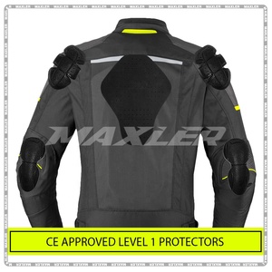 Veste de moto de tourisme réfléchissante et imperméable pour hommes, toutes saisons 3/4, avec doublure amovible approuvée CE, vêtements de sport grande taille - Product Image 5