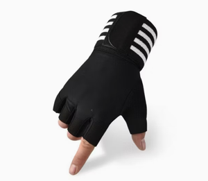 ถุงมือออกกำลังกายพร้อมสายรัดข้อมือแบบยาวสำหรับยกน้ำหนัก ครอสฟิต และฟิตเนส - Product Image 1