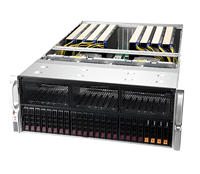 AS-4124GS-TNR de simulation de dynamique moléculaire HPC 4U Rack 8 To DDR4 ECC 10GbE Serveur GPU réseau pour centre de données d'apprentissage profond AI