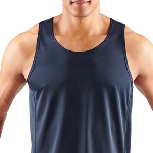 Camisetas sin mangas atléticas de alta calidad para hombre, Color sólido personalizado, malla alta, tiras de gimnasio, transpirable, verano, talla XL de punto para - Product Image 4