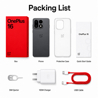 Smartphone Android 5G Original 2026 OnePlus 16 Snapdragon 165Hz Natif 9000mAh 200MP Débloqué Charge Rapide 100W