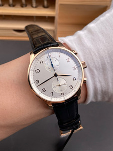 Noble and Romantic Business Luxury Rose Gold Expression White Dial Banquet Casual <b>Chronograph</b> <b>Automatic</b> Mechanical Men's Watch - Product Image 3