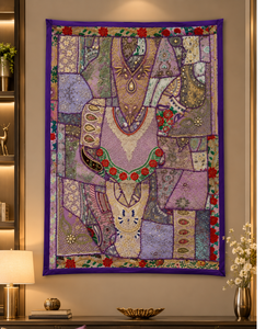 Atractivo Tapiz de Tela Vintage, Decoración de Pared Boho, Decoración de Pared India, Decoración Hippie Gitana, Estilo Bohemio para el Hogar, Artland - Product Image 1