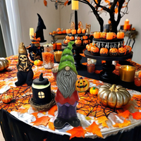 Figurine artisanale en résine peinte à la main, elfes d'Halloween de 30 cm de hauteur, pour décorations de festival d'Halloween en intérieur et en extérieur