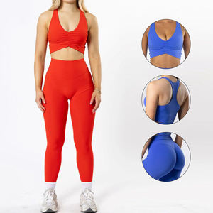 Conjuntos Deportivos de Yoga para Mujer, Sólidos y Suaves, Incluyen Leggings de Yoga Impermeables - Product Image 1