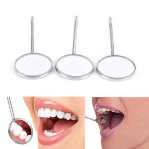 Miroir buccal dentaire de haute qualité avec poignée moletée, résistant à la rouille, autoclavable, instrument de clinique dentaire - Product Image 6