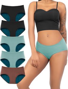Ropa Interior Menstrual para Mujer, Absorbente, Equilibrio de Humedad, Flujo Transpirable, Elástica, Cintura Alta, Cobertura Completa, Protección contra Olores, Directo de Fábrica - Product Image 4