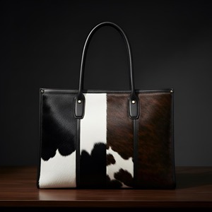 Bolso Tote de Cuero Vacuno Genuino de Alta Calidad, Estilo Occidental para Mujer, Cierre de Cremallera, Forro de Lona, Personalizable, a la Moda - Product Image 6