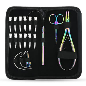Kit de herramientas para extensiones de cabello con pinzas profesionales para instalación y peinado de extensiones de cabello en salones de belleza - Product Image 1