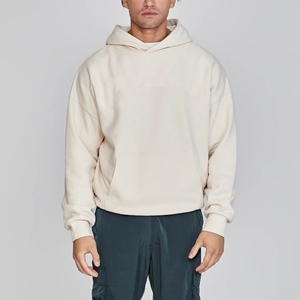 Sudadera con Capucha de Felpa Francesa 100% Algodón, Corte Holgado, Color Sólido, Transpirable, Estilo Urbano, OEM ODM - Product Image 1