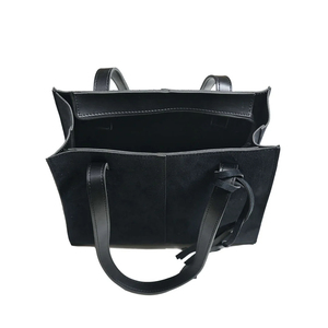 Sac cabas en daim marron avec bandoulière amovible et pochette assortie, style minimaliste, pour une utilisation quotidienne toute saison - Product Image 2