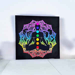 Posavasos de obsidiana negra de calidad superior a granel, pegatina 3D de Geometría Sagrada, placas decorativas para el hogar Feng Shui talladas, Material de piedras preciosas - Product Image 4