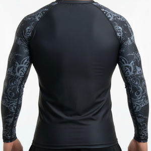 Rashguard Personalizable al por Mayor, Anti-UV, Transpirable, para BJJ, MMA, Jiu Jitsu, con Diseños Sublimados Lavados - Product Image 4
