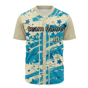 Stylish baseball jersey for men with sublimated colors and custom numbers for sports team wear - Product Image 5