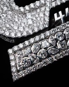 Men Hip Hop Jewelry Personalized Custom VVS Moissanite Letter <b>Pendant</b> Iced Out 925 Sterling <b>Silver</b> Rapper <b>Initial</b> Name <b>Pendant</b> - Product Image 2