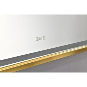 Specchio da Bagno a LED da Parete 72 x 48 Pollici con Cornice in Alluminio, Antiappannamento, Memoria, 3 Colori, Dimmerabile a Regolazione Continua - Product Image 4