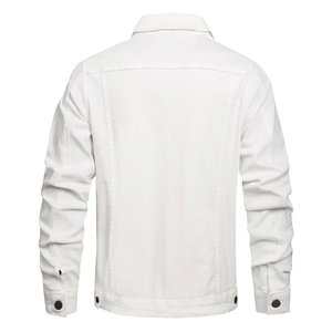 <b>Men's</b> <b>White</b> <b>Puffer</b> <b>Jacket</b> Hooded Zipper Closure Waterproof Windproof Winter Regular Length Casual Slim Fit Streetwear Cotton - Product Image 2