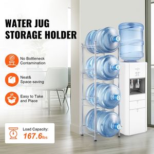 Portabottiglie a 4 livelli per impieghi gravosi, porta borracce da 5 galloni, scaffale singolo in ferro per 4 bottiglie - Product Image 2