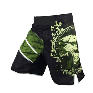 Shorts de sport MMA respirants à taille mi-haute pour arts martiaux et boxe UFC, modèle tendance, fabriqués en usine - Product Image 2