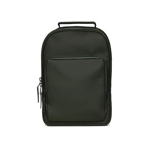 Minimalist Black PU Laptop <b>Backpack</b> With Zipper Closure Front Pocket Unisex Softback <b>Water</b> <b>Resistant</b> 20-39L Capacity - Product Image 1