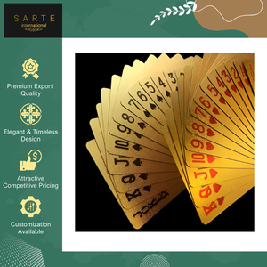 Nuevas Cartas Coleccionables de Lujo en Caja de Regalo Ecológica, Duradera, de Alta Gama, para Coleccionistas Familiares, Diseños Personalizados Premium en Dorado - Product Image 3