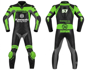Rawasaki Moto Racing Jumpsuit/Traje Premium Cowhide/Kangaroo Leather | Track Ready | <b>Level</b> 2 Protection - Product Image 1