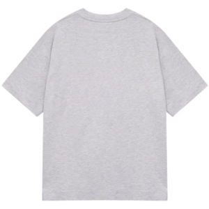 เสื้อยืดแขนสั้นผู้ชายไซส์ใหญ่ สีเทาลายกราฟิกด้านหน้า ผ้าฝ้ายลำลอง สไตล์สตรีทแวร์ ขายส่งจากโรงงาน OEM - Product Image 2