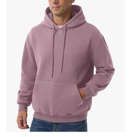 Hoodie Gym Pria Untuk Latihan Musim Dingin, Fitness, OEM, Ukuran Dapat Disesuaikan, 2026, Pullover, Solid, Ramah Lingkungan, Cepat Kering