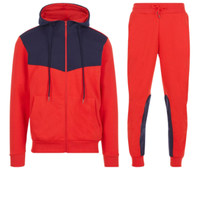 Dual Tone Promotion Ultra Tech Fleece <b>Athletic</b> Zip-Up Hoodie Sweatshirt and Matching Jogger Sweat Pant Set Men Casual Tracksuit - Product Image 1