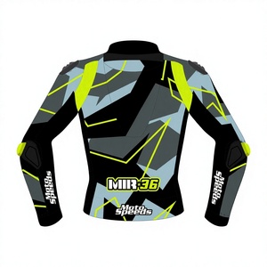 เสื้อแจ็คเก็ตหนังแท้สำหรับแข่งรถ Joan Mir MotoCP Zonda ทำจากหนังวัว/หนังจิงโจ้ ตัดเย็บตามขนาด พร้อมรูระบายอากาศ ป้องกันการกระแทก มาตรฐาน CE - Product Image 2