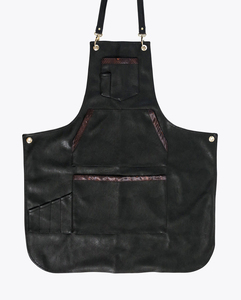 Delantal de Peluquería de Mezclilla con Bolsillos de Cuero y Soporte para Anillo, Chaleco Duradero para Estilistas de Salón para Mujer - Product Image 3