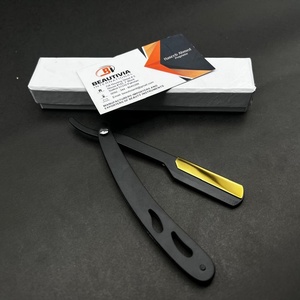 Maquinilla de afeitar de una sola hoja de acero inoxidable de alta calidad estilo turco para afeitado facial y corporal en salón o uso doméstico - Product Image 3