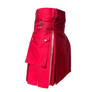 Auténtico kilt escocés para hombre, ropa hereditaria, diseño de tartán de lana, estilo artesanal, cintura ajustable para ceremonias y uso casual. - Product Image 2