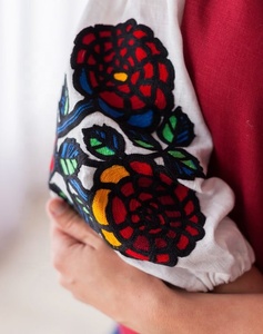 Vyshyvanka ชุดเดรสลำลองธรรมชาติสำหรับผู้หญิง, ชุดเดรสแขนยาวผ้าลินินปักลายดิจิตอล - Product Image 4