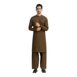 Vêtements pour hommes à la mode, salwar kameez en tissu de coton, vêtements indiens et pakistanais, tenue ethnique à manches longues, qualité supérieure - Product Image 1