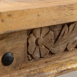 Table basse de jardin rectangulaire Vandana Hexa Arion 115x70 cm en bois d'acacia Ioanis - Product Image 4