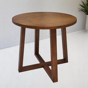 Muebles para el hogar Mesa auxiliar redonda de madera de Fresno Hecho en Vietnam Fabricante directo Suministro OEM MOQ bajo - Product Image 1