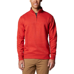 Sweat-shirt à col montant et quart de zip pour homme, coupe ample, design de logo personnalisé, demi-zip, vêtements de sport décontractés, vente en gros - Product Image 3