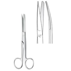 Ciseaux chirurgicaux en acier inoxydable de haute qualité, pointus/évasés, droits, 20 cm, instruments chirurgicaux manuels, fabricant - Product Image 1