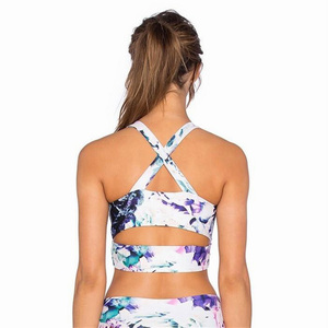 Ladies Workout Sports <b>Bra</b> <b>Stretch</b> Fabric Fitness Running Training Apparel Manufacturer Activewear Spandex Polyester <b>Bra</b> - Product Image 2
