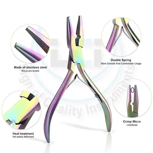 Pinzas de Alta Calidad para Extensiones de Cabello con Micro Anillos, Función de Sujeción, Empaque Personalizado con Logotipo, Mejor Precio, Herramienta de Acero Inoxidable de Grado Quirúrgico - Product Image 4