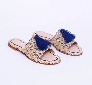 Sandalias Planas de Rafia Natural para Mujer, Hechas a Mano, Ligeras, con Aumento de Altura, Desechables - Product Image 1
