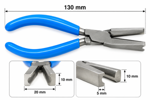 Concave and Convex <b>Nose</b> Pliers 130mm Jewelry Making Wire Forming Tool ZetomedPro - Product Image 3