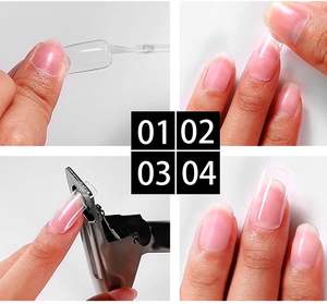 Cortauñas de acero al carbono con punta afilada, duradero, recto, plateado, nuevo diseño, logotipo personalizado, cortador de uñas postizas - Product Image 4