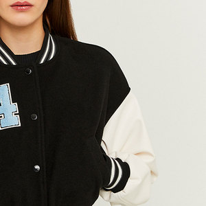 New Stylish Women Collage University Regular Breathable Eco-Friendly Windproof <b>Winter</b> Varsity Jacket Custom Colors Soft Lining - Product Image 3