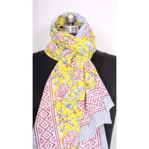 Pareo Sarong 100% coton pour femme, imprimé à la main, confortable, léger, idéal pour la plage. - Product Image 4