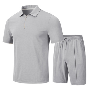 Custom Men's Casual Summer Short Set For Men's Breathable Custom Printed Shirt And Shorts Best <b>Material</b> Polyester Short Set Men' - Product Image 1