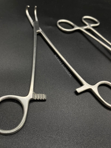 Forceps Negus 20 cm courbés en acier inoxydable, forceps chirurgicaux pour la préhension et la maintenue des tissus, les interventions ORL et la chirurgie générale - Product Image 3
