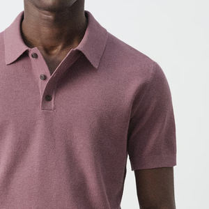 Camiseta Casual de Manga Corta para Hombre, Moderna, con Cuello Camisero y Cierre de Botones, con Logotipo Personalizado, Material Suave, Precio Económico - Product Image 4